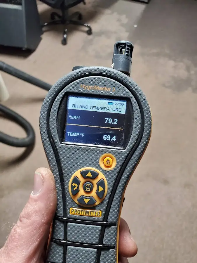 Moisture meter humidity assessment for Fire & Smoke Damage Restoration in Fulton